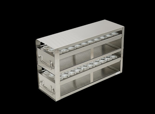 [A-FR-50-60] laboratory freezer rack with drawer for 50ml centrifuge tubes holds 