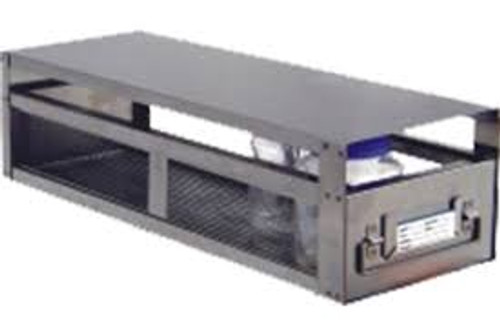 [FR-A-BOT1DRW] stainless steel laboratory freezer rack drawer for storage bottles 1 drawer 