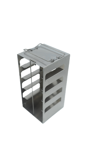 [FR-ALM-CH-2-5] aluminum laboratory vertical freezer rack for chest freezer 2 boxes 