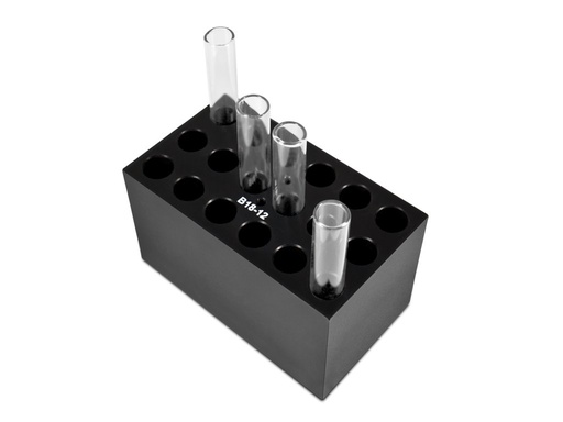 [lab-ks594] Block B18-12, 18x 12/75 mm for CH3-150